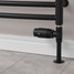 M-TRV-072-ST-SB-PIP-LS06 - Ramone Modern TRV Satin Black Towel Radiator Valves With Sleeves M-TRV-072-ST-SB-PIP-LS06 - Ramone Modern TRV Satin Black Towel Radiator Valves With Sleeves